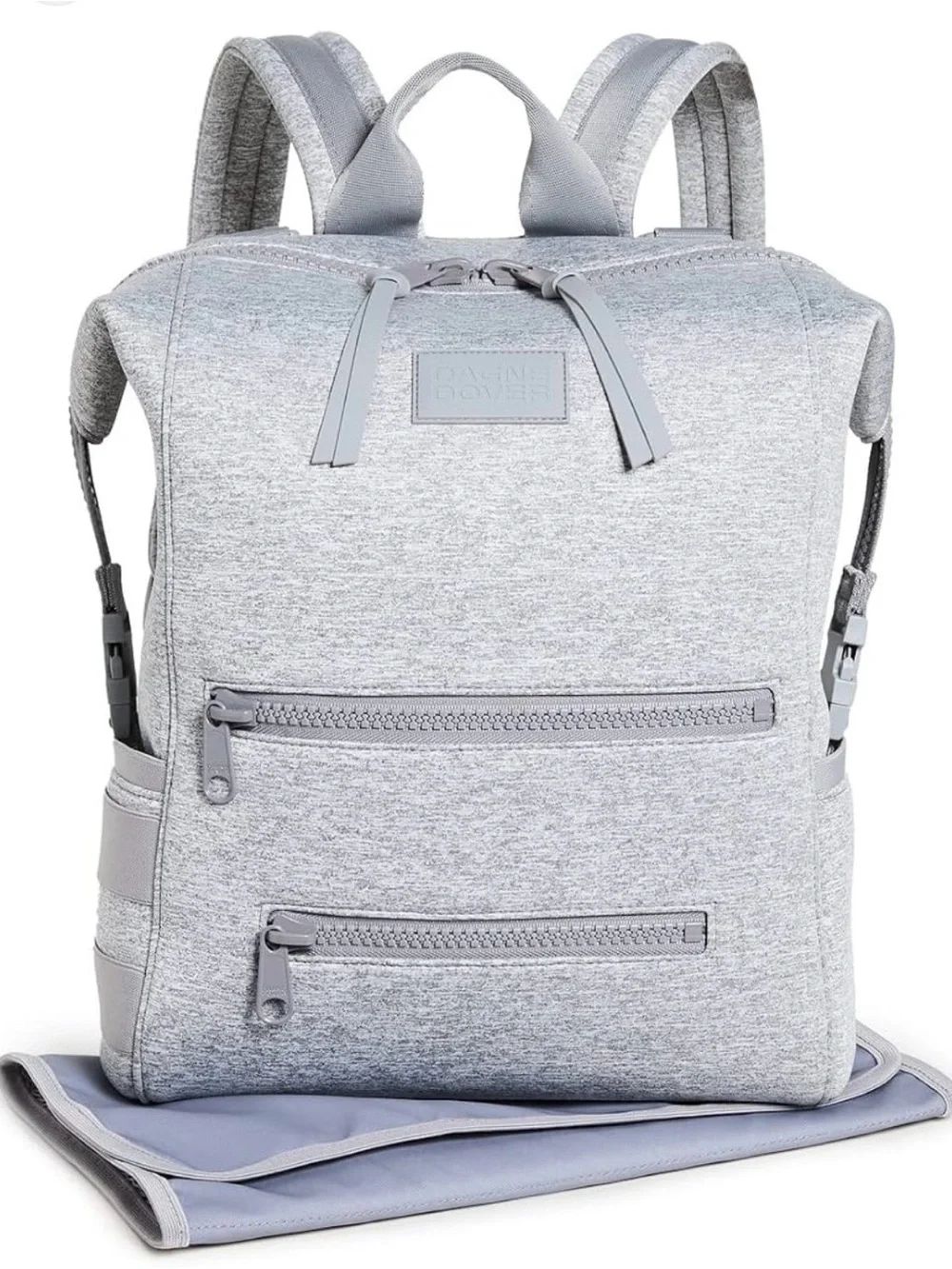 Dagne Dover Indi Diaper Backpack in Heather Grey  - Everyday Travel Bag